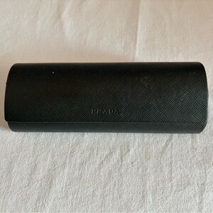 Prada Textured Black Eyewear Case